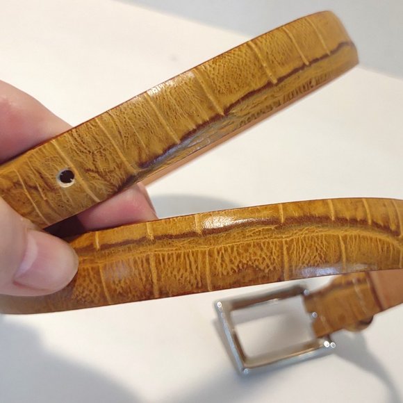 Araldi Tan Leather Belt - Picture 3 of 8